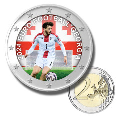 2 Euro Coloured Coin EURO 2024 Georgia